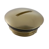JTP Grosvenor Brushed Brass Radiator Blanking Plug Cut Out